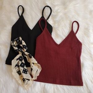 Set of 2, Brandy Melville Crop Tanks, OS